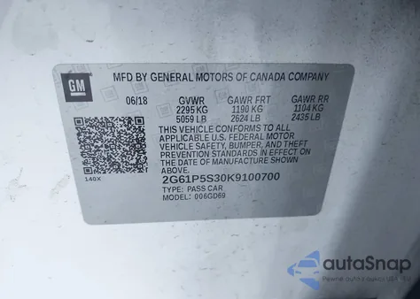 2019 Cadillac Xts Premium Luxury из США, поврежденный, VIN 2G61P5S30K9100700